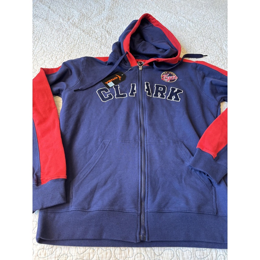 FISLL Caitlin Clark Women's Size Medium Fever Hooded Zip-Up Sweatshirt